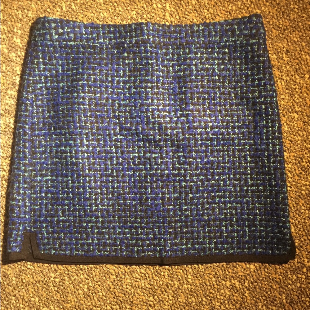 Patterned tweed skirt